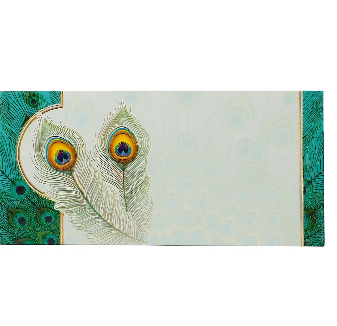 Fancy Peacock Feathers Envelope (Pack of 10)