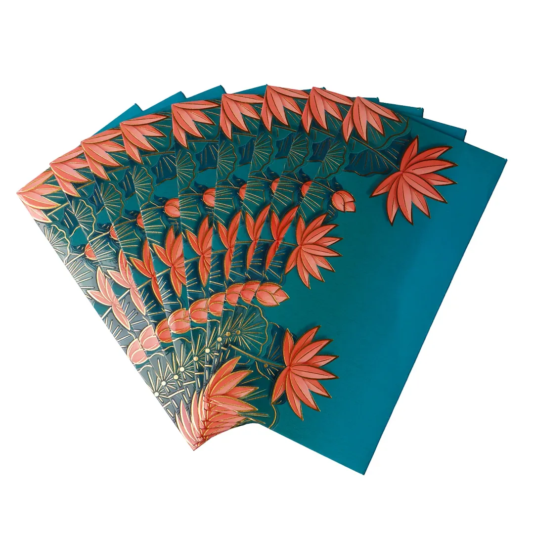 Fancy Lotus Flower Envelope (Pack of 10)