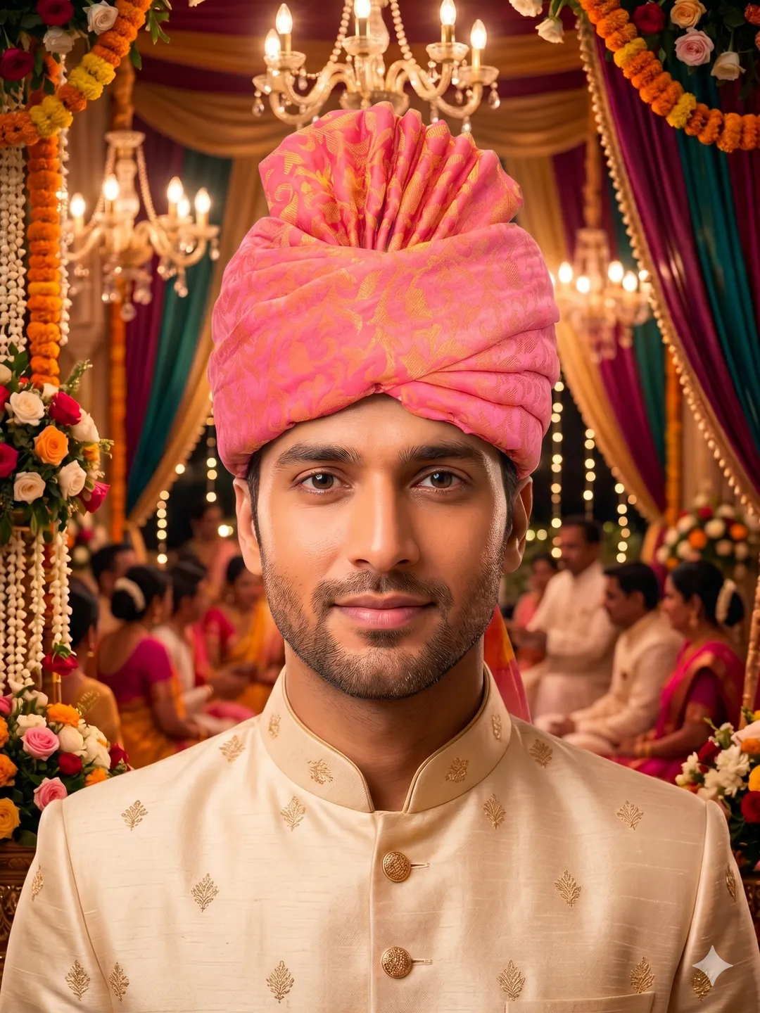 Pink Ethnic Pagdi