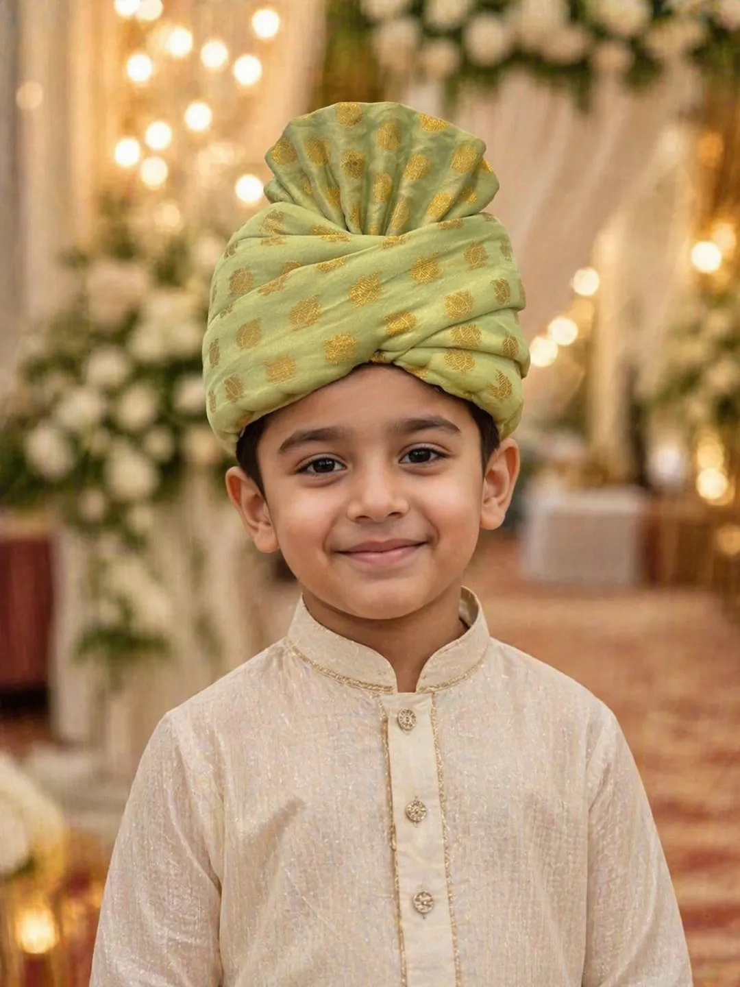 Green Pastel Pagdi