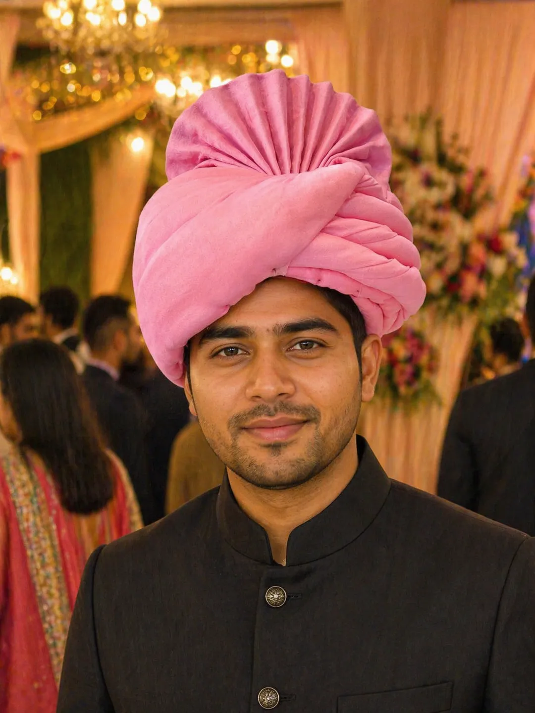Soft Pastel Pink Pagdi