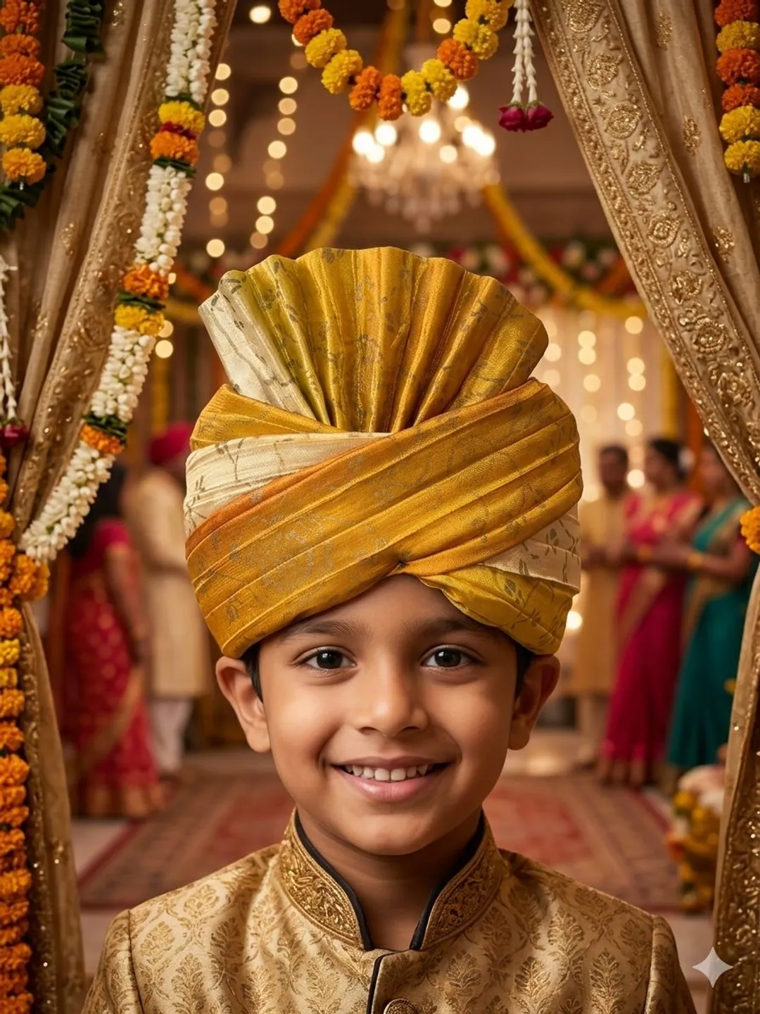 Golden Royal Sarbala Pagdi