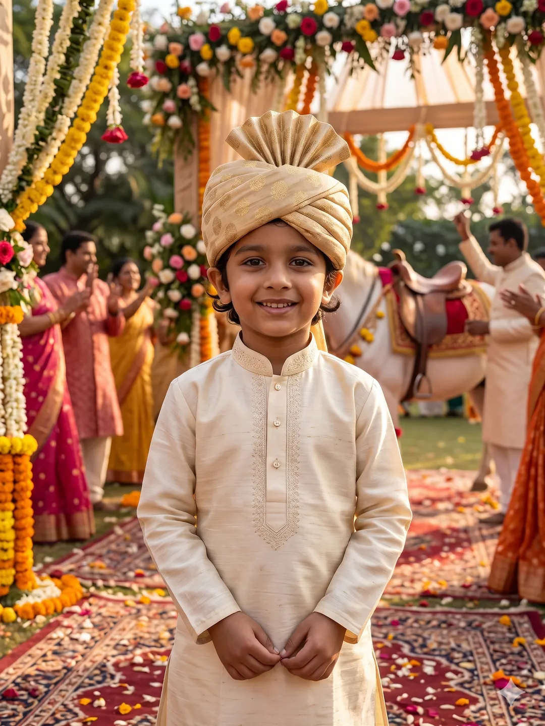 Regal Ivory Sarbala Pagdi