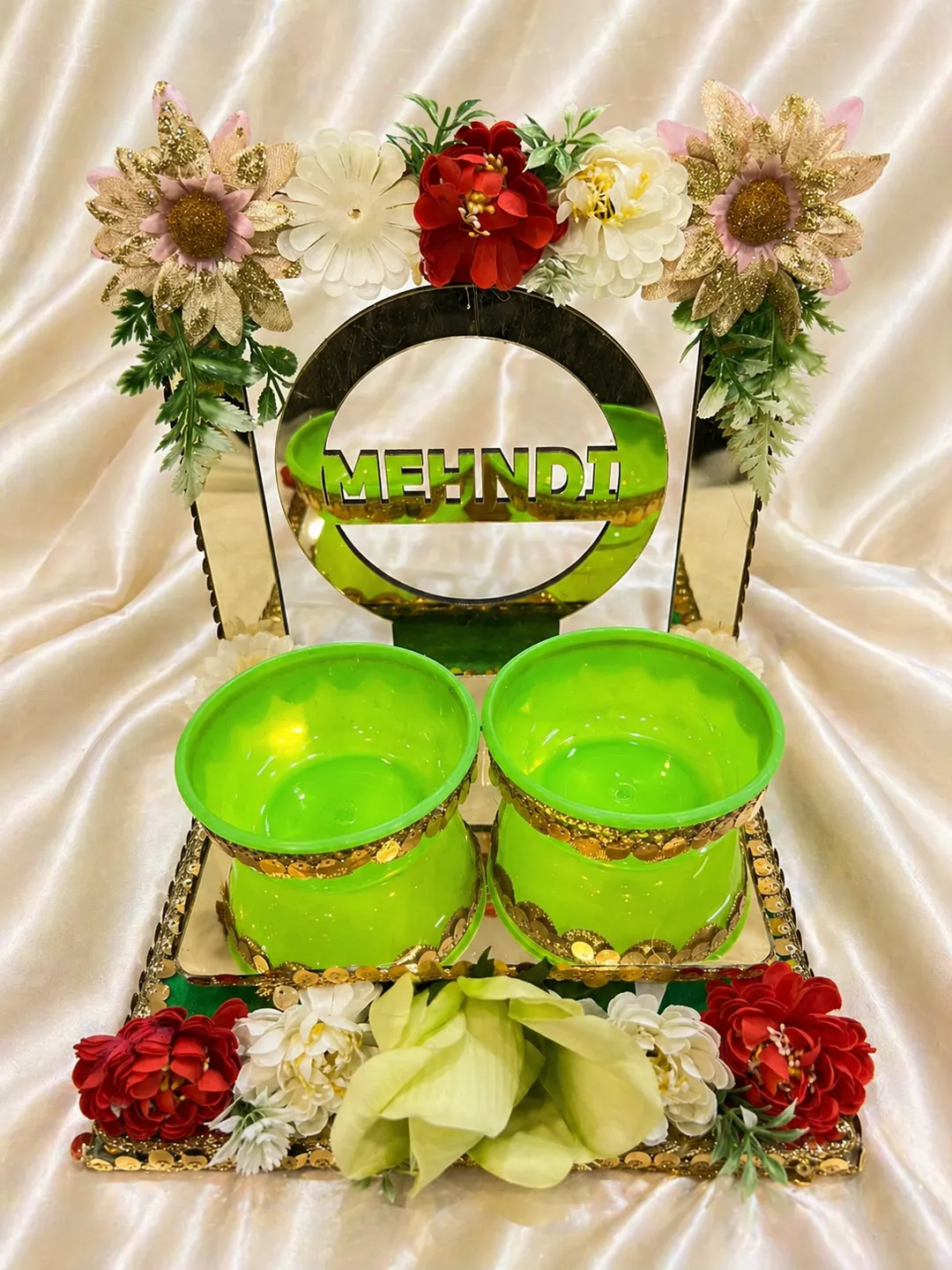 Emerald Mehndi Elegance Platter