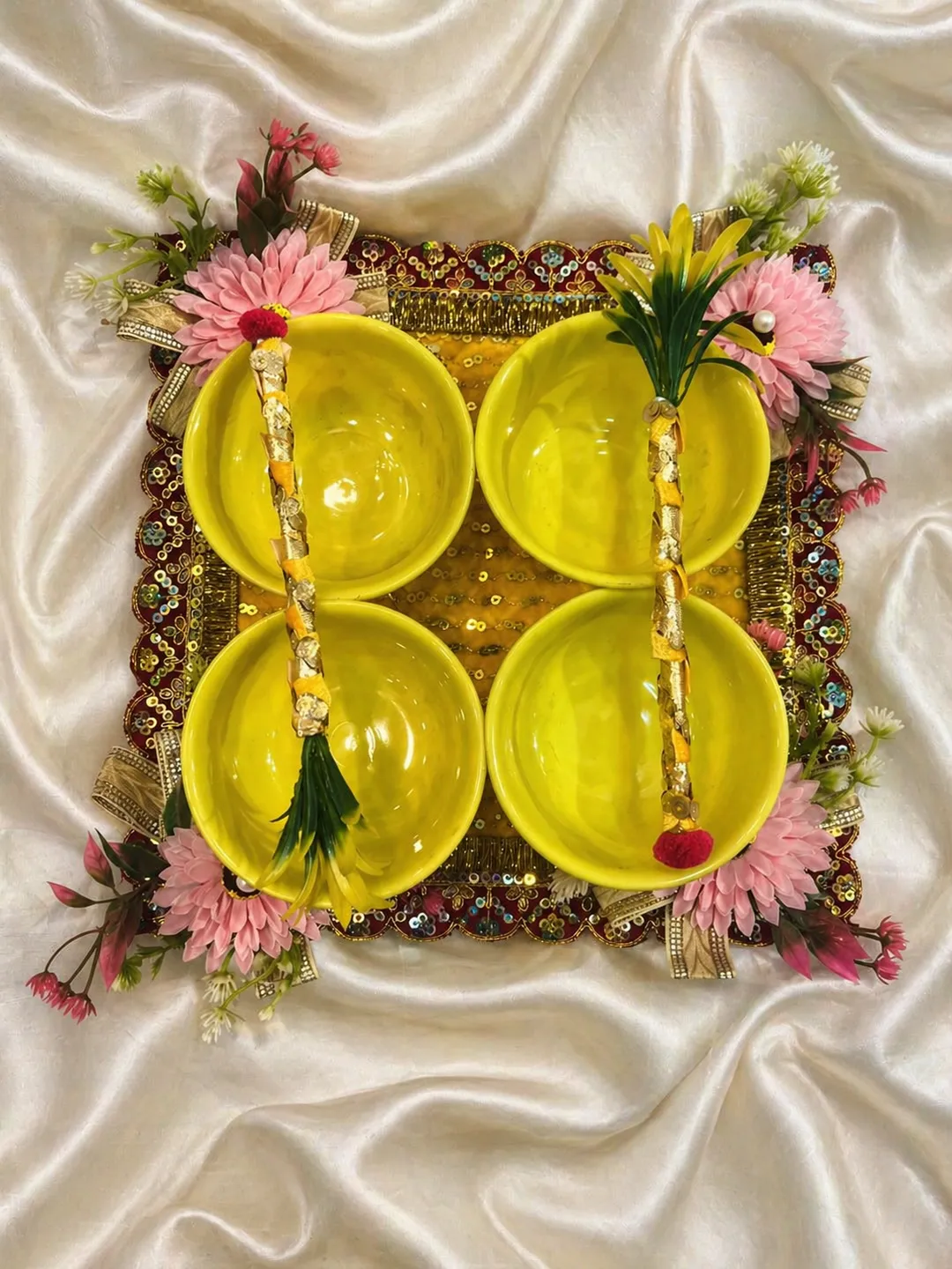 Sunshine Haldi Ritual Platter