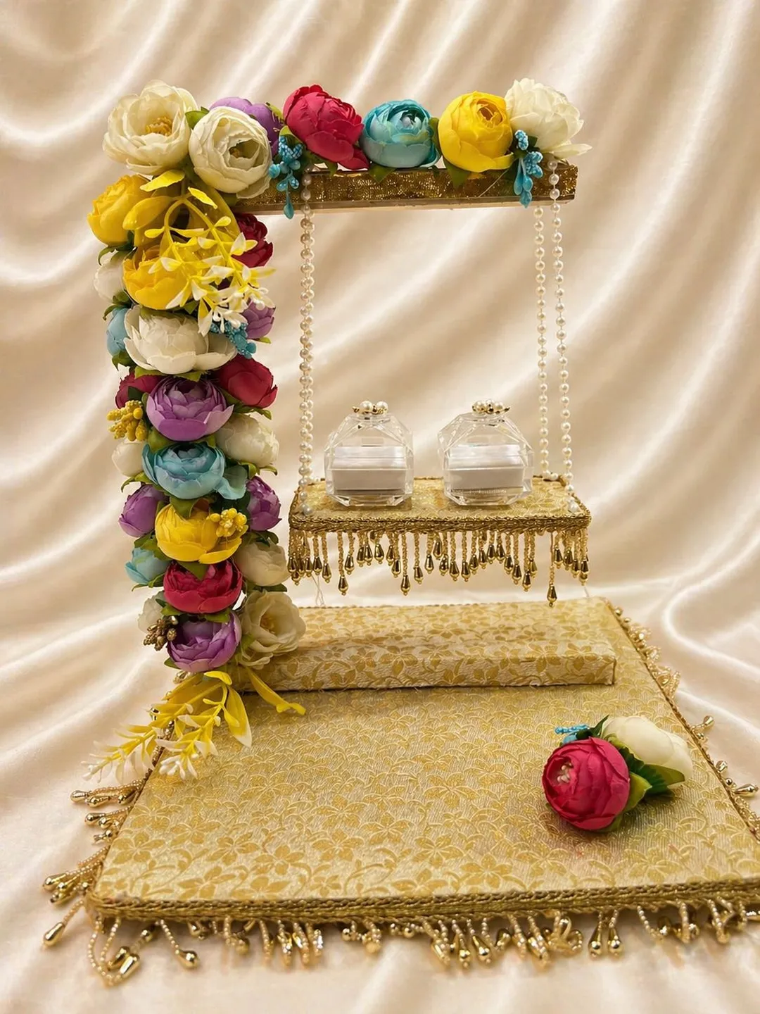Royal Floral Swing Ring Platter