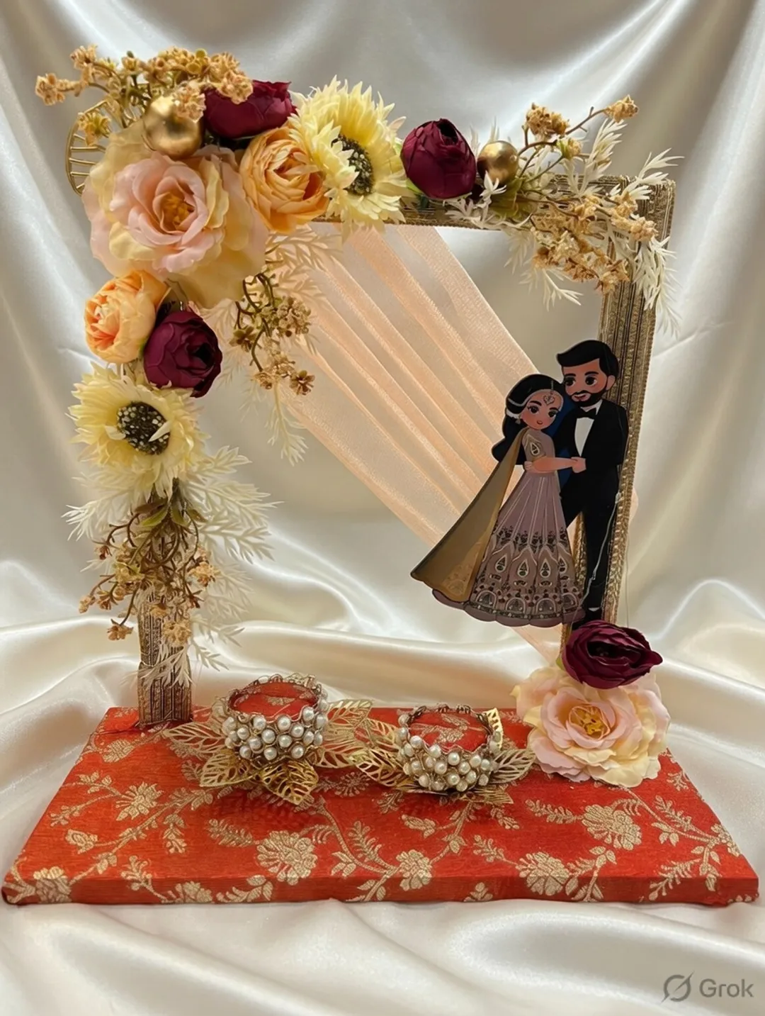 Ivory Romance Frame Platter
