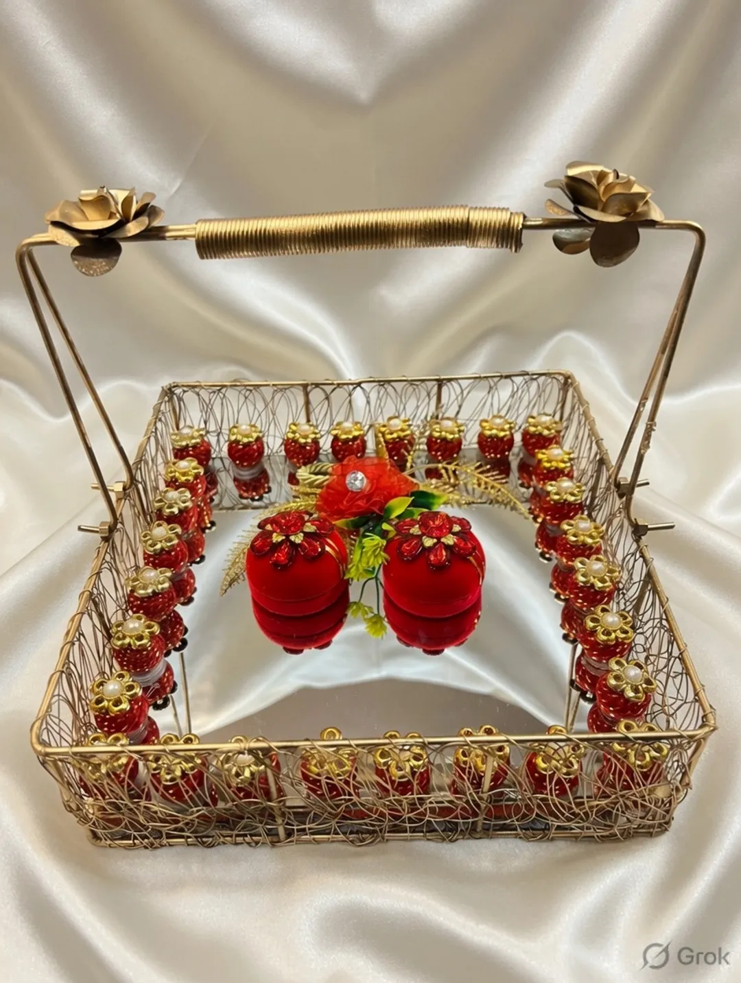 Royal Glow Basket Platter