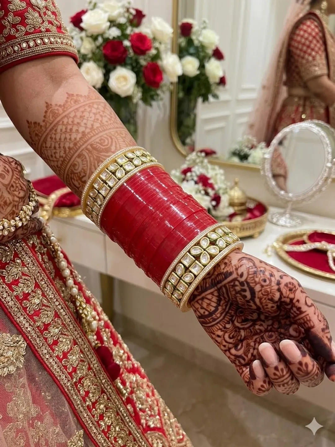 Royal Kundan Blossom Chooda