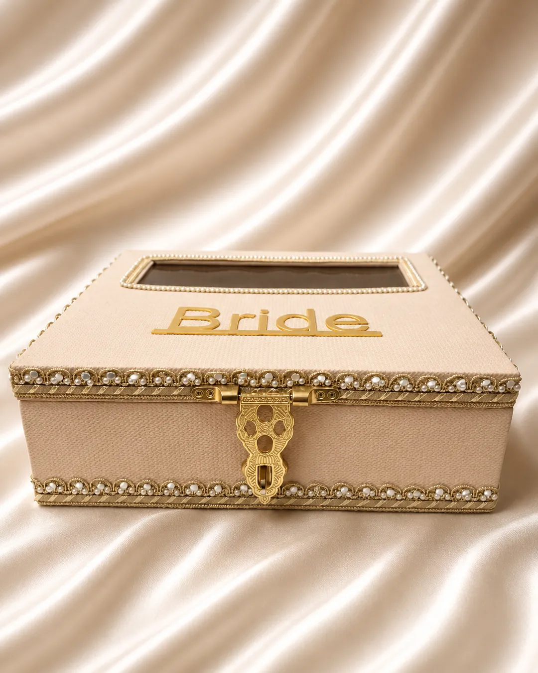 Ivory Pearl Luxe Bridal Choora & Kaleera Box