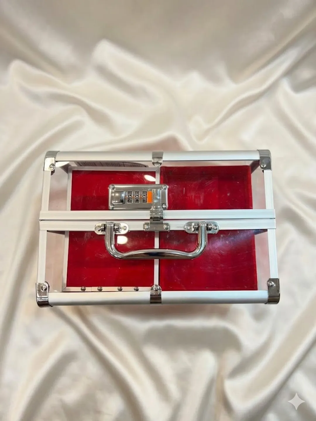 Red Tiered Vanity Case