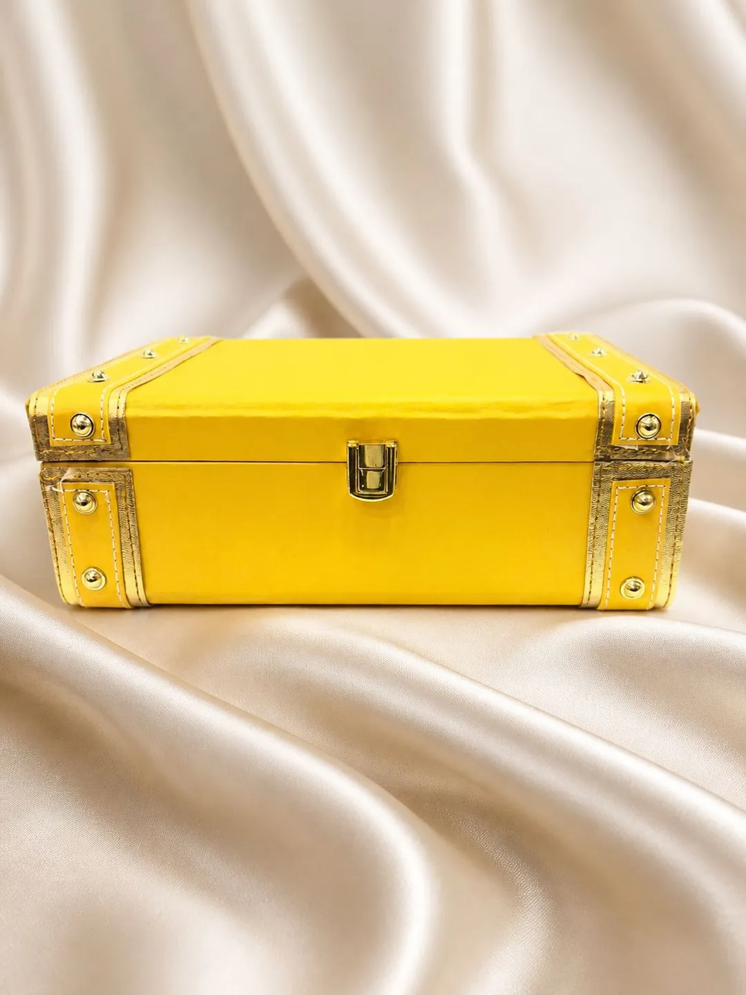 Yellow Studded Trunk Box