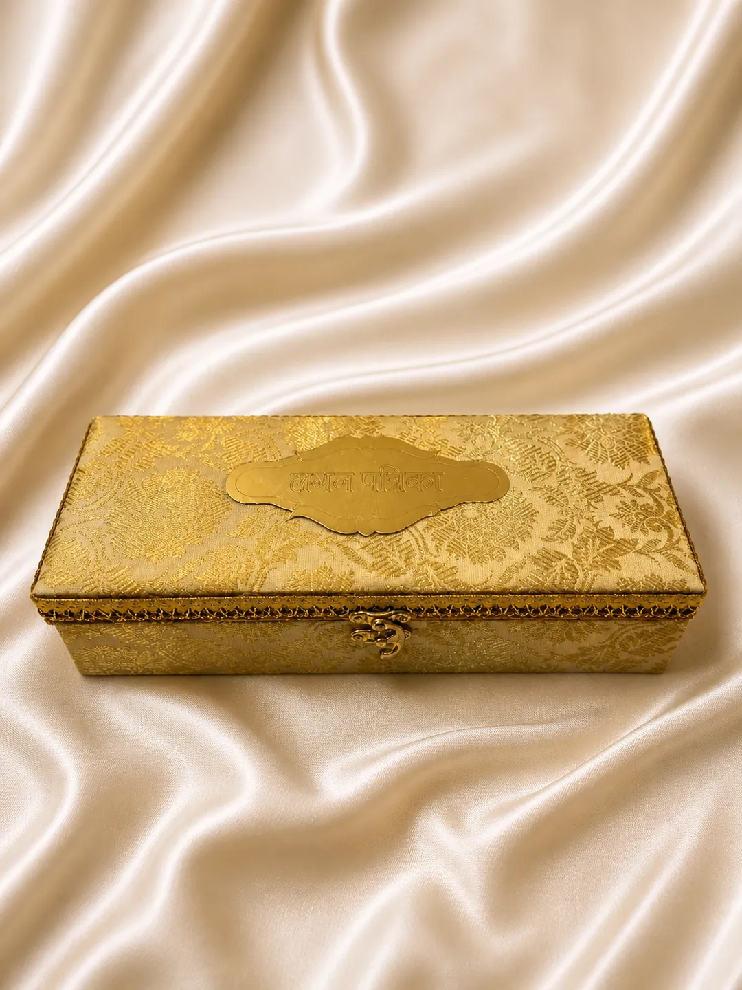 Royal Scroll Style Lagna Patrika Invitation Box