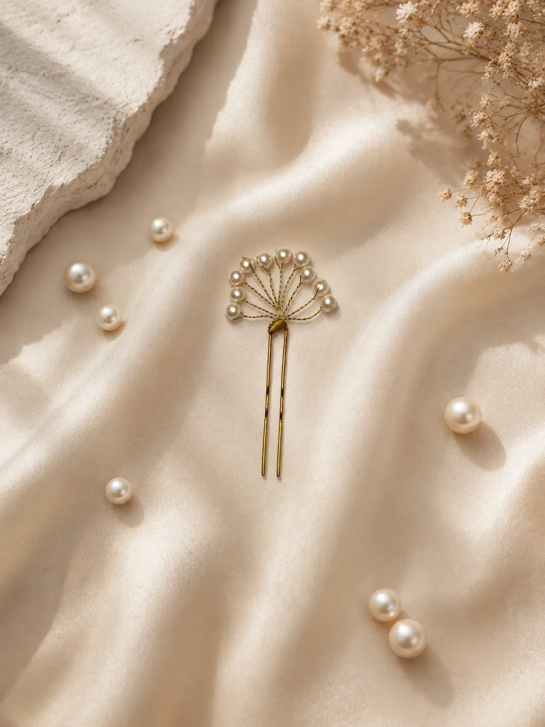 Pearl Fan Pin(pack of 10)