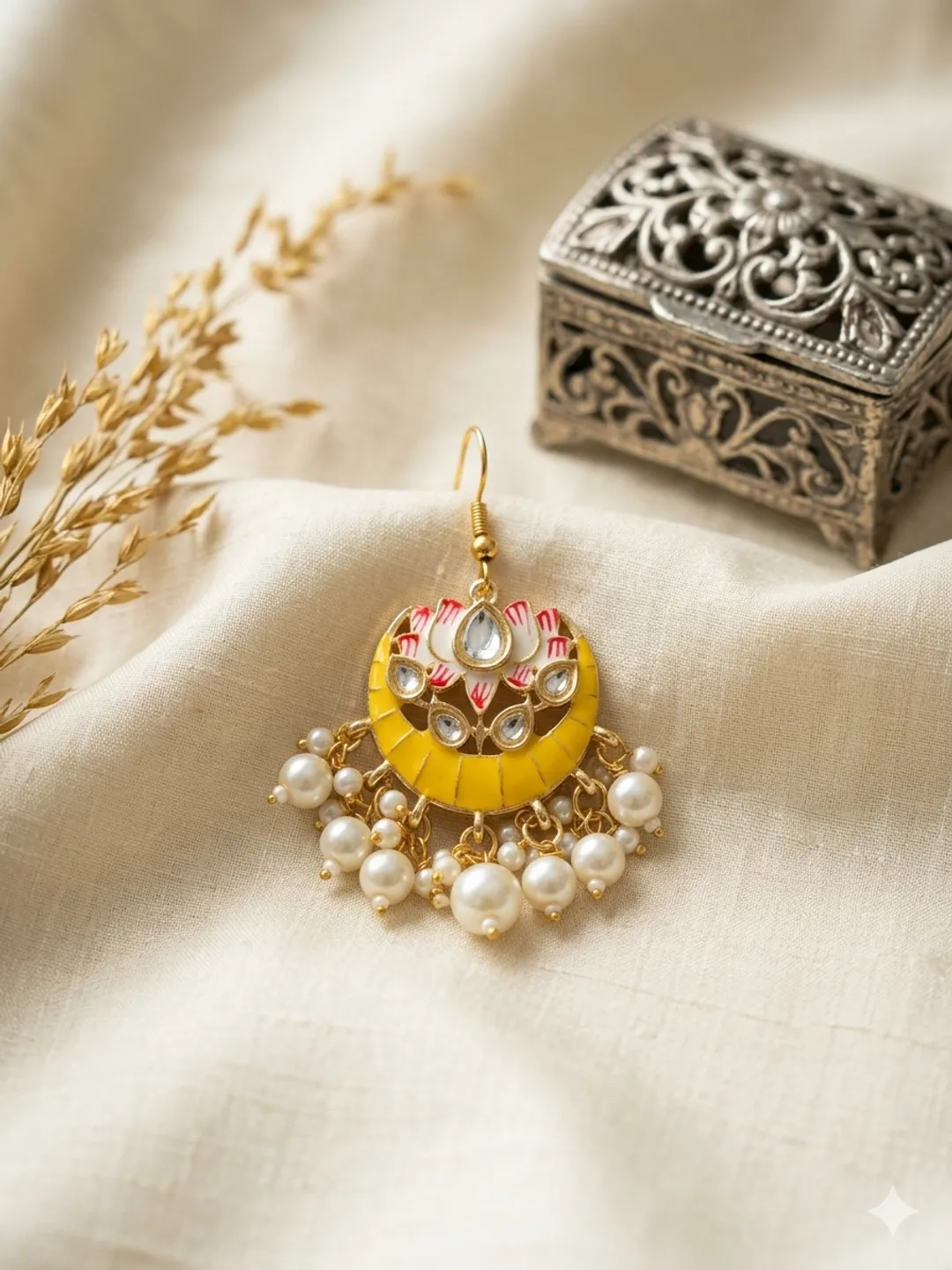 Yellow Moon Hair Charm (pack of 6)