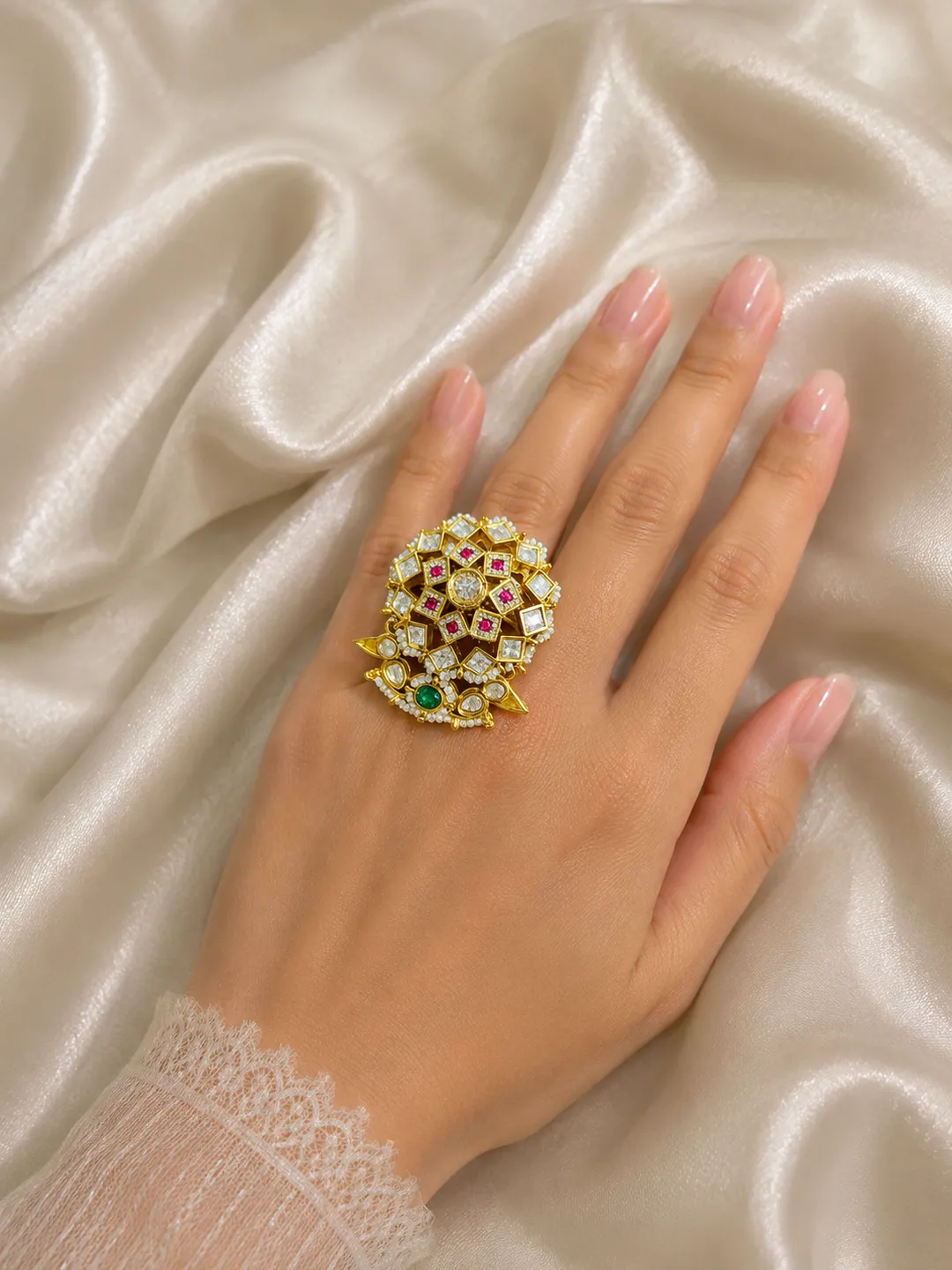 Mughal Heirloom Statement Ring