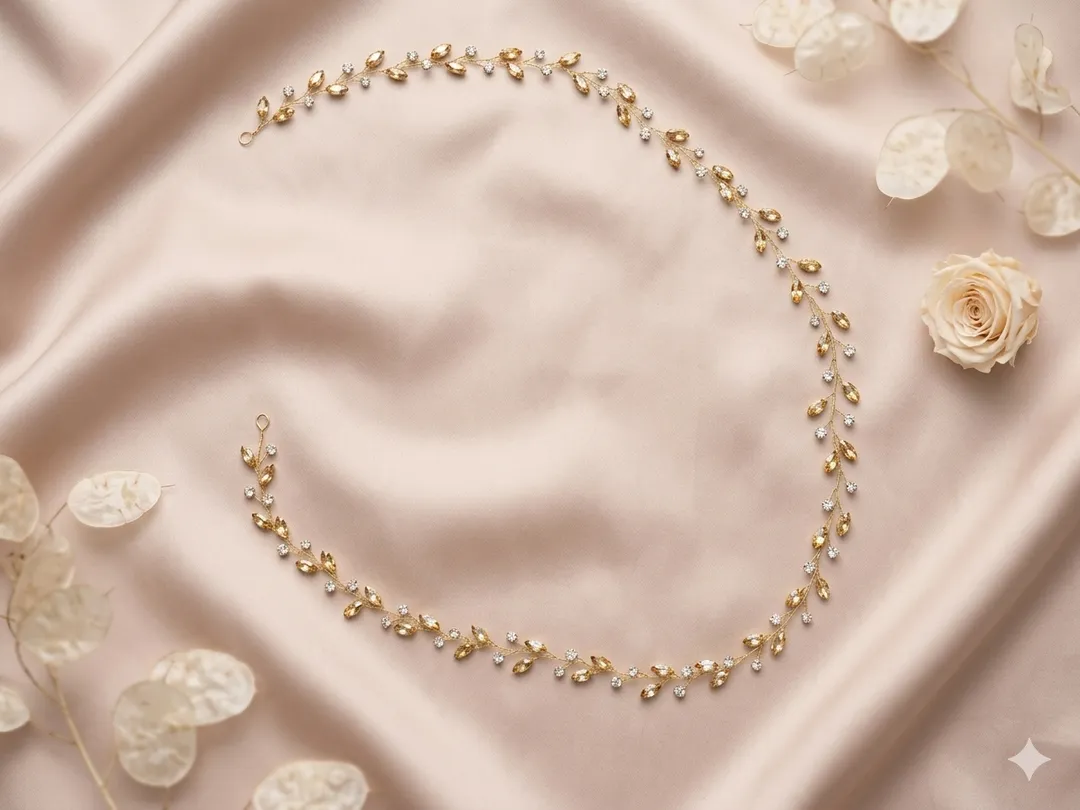 Golden Vine Hair Charm