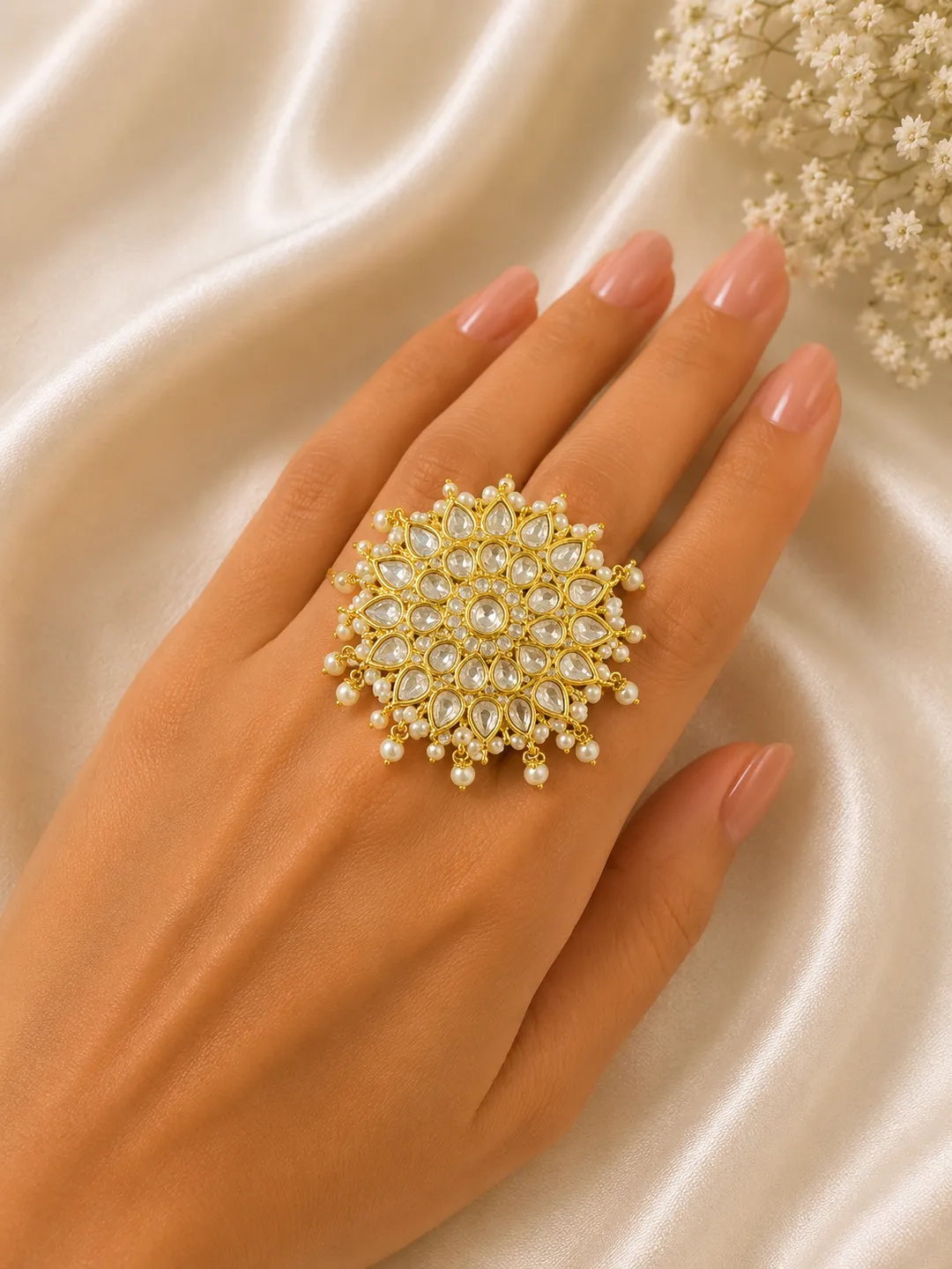 Pearl Noor Maharani Statement Ring