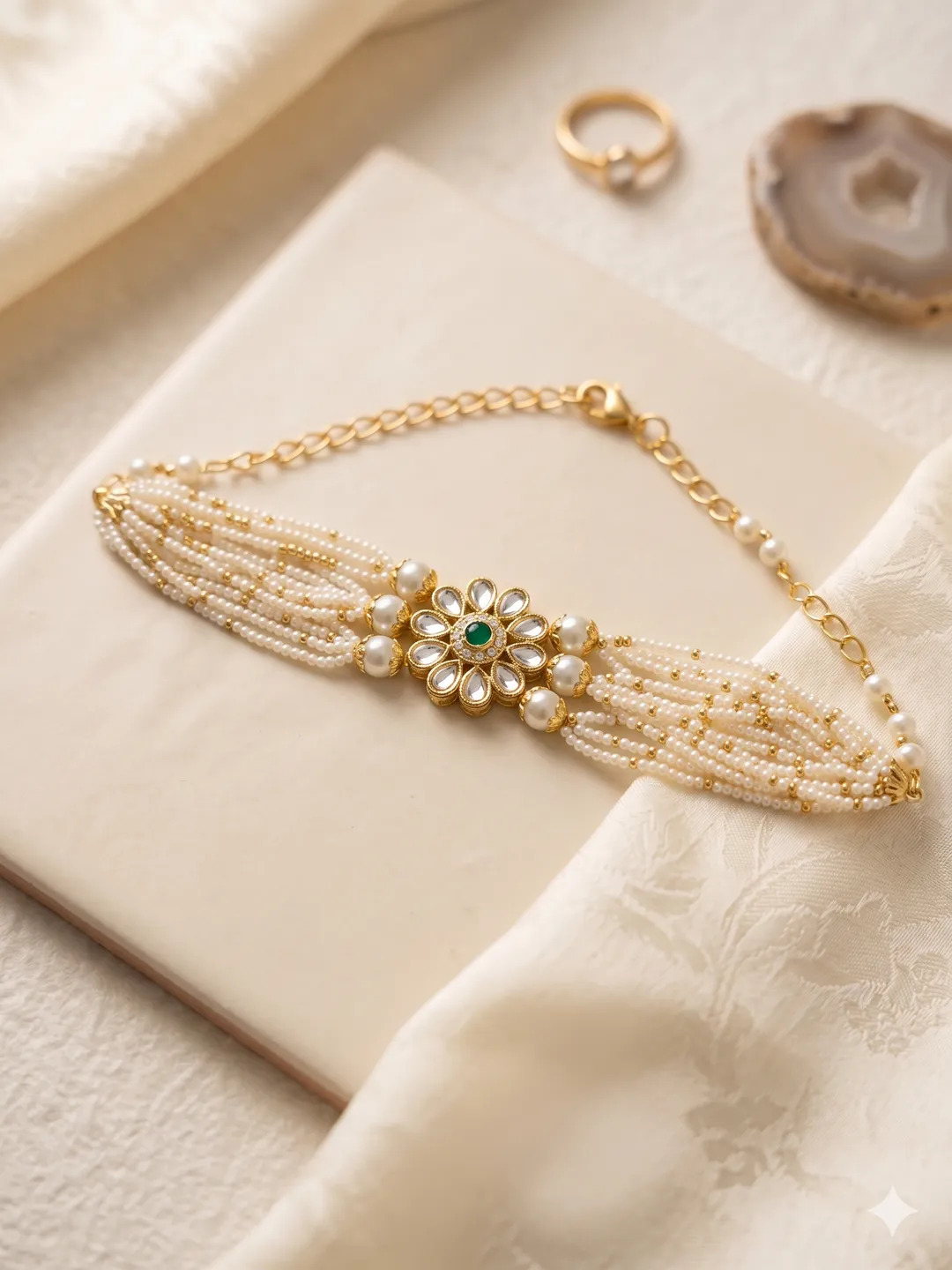 Emerald Pearl Bracelet