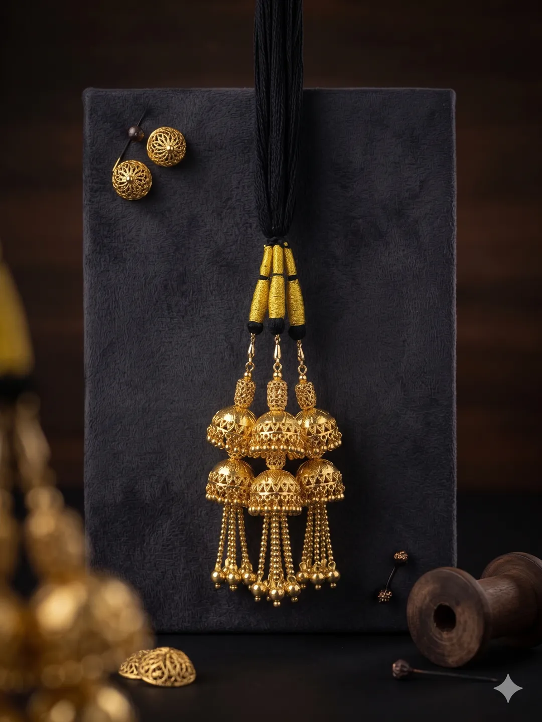 Royal Noir Jhumki Parandi