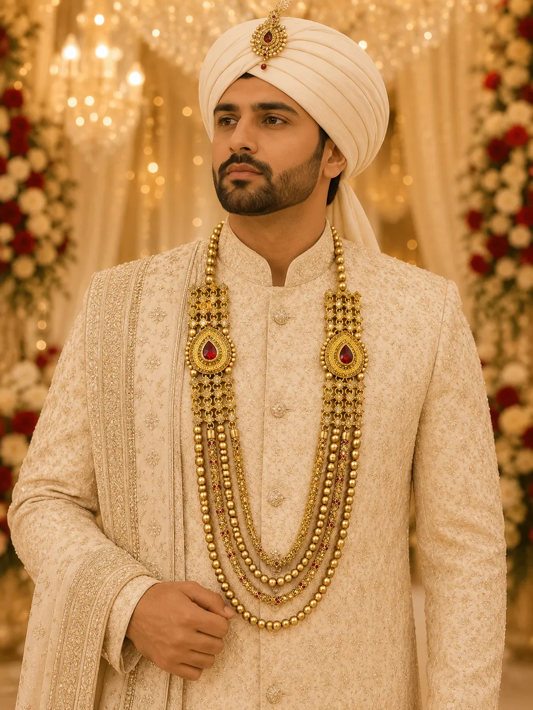 Ruby Maharaja Royal Mala