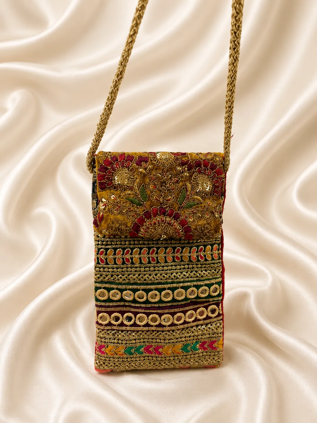Zari Royale Mirrorwork Mobile Sleeve