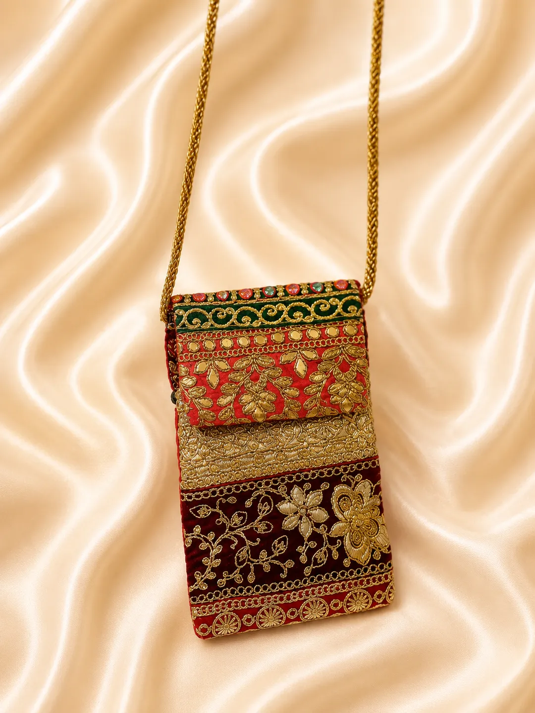 Ruby Royale Zari Mobile Sleeve