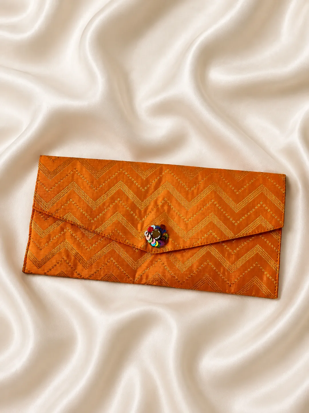 Saffron Chevron Shagun Envelope