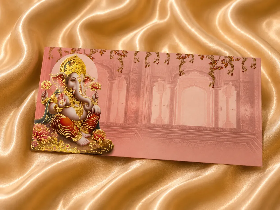 Divine Ganesha Shagun Envelope Set (Pack of 10)