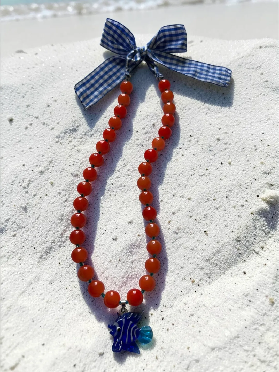 Glass Bubble Fish Necklace