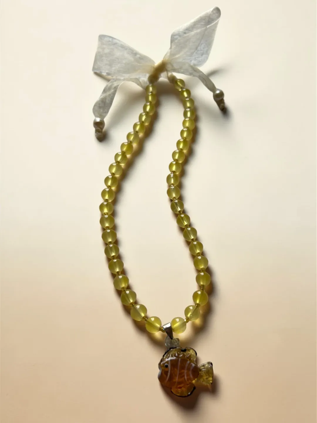 Glass Nemo Charm Necklace