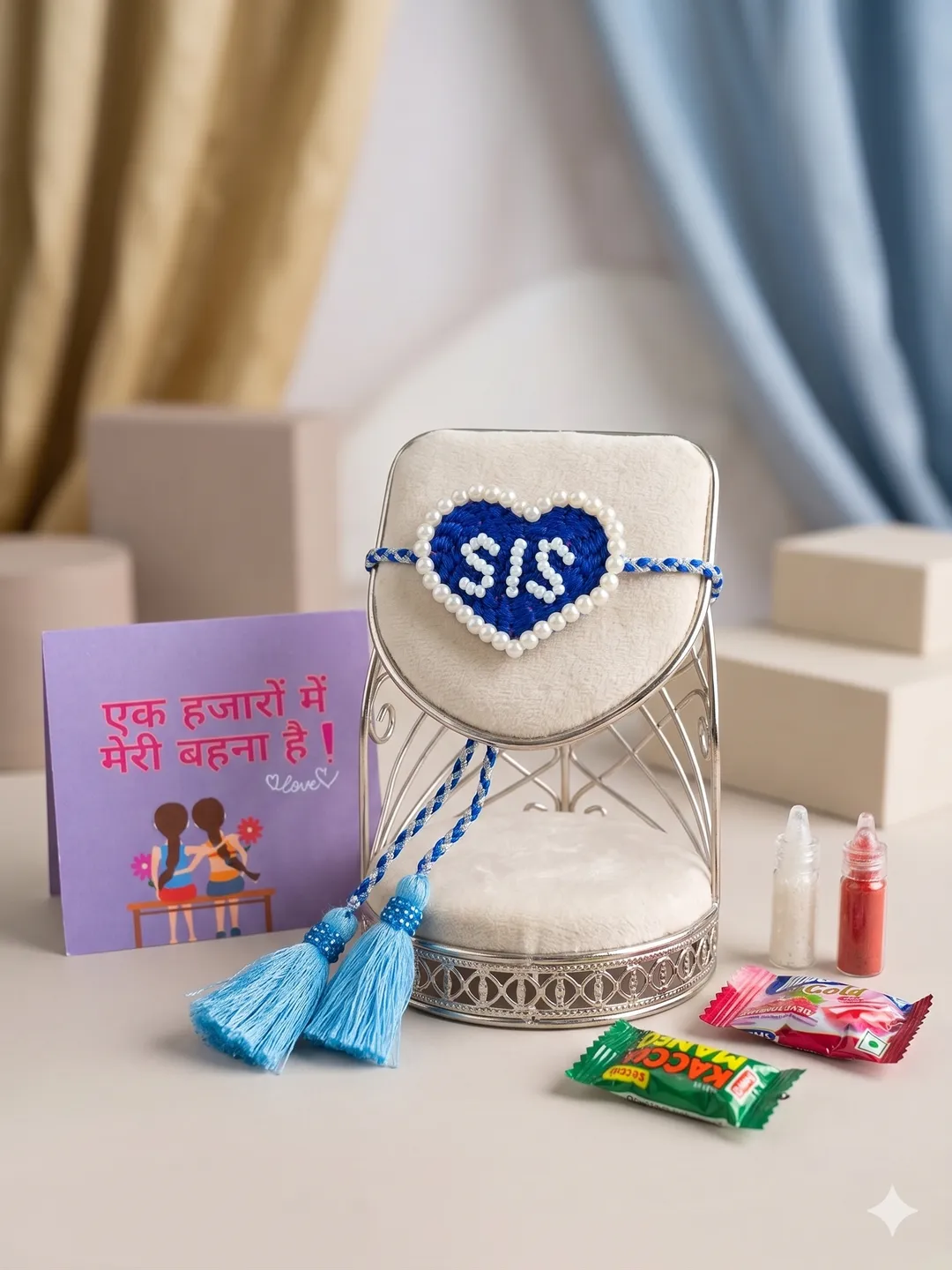 Blue SIS Rakhi for Sister