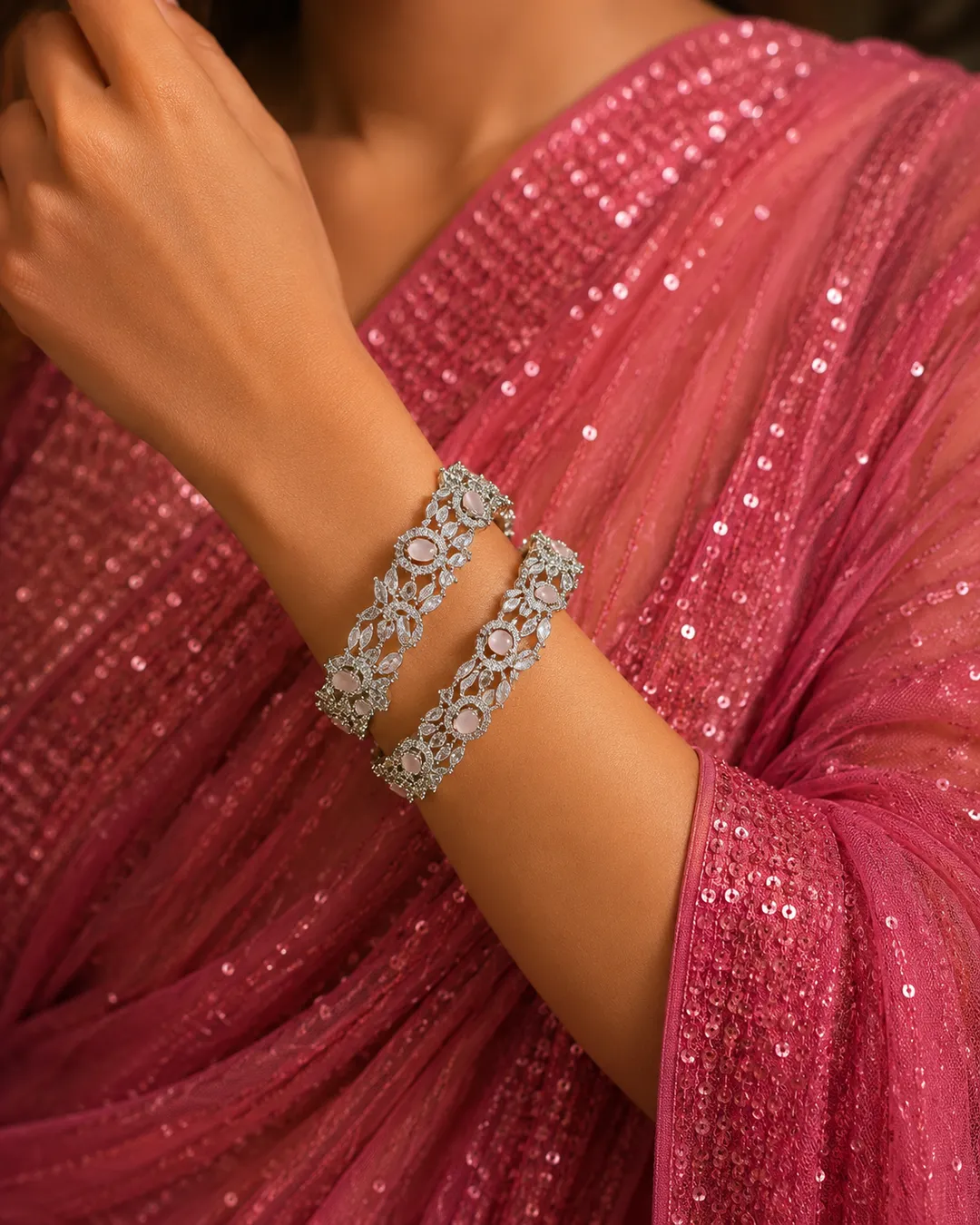 Royal Petal Sparkle Bangles