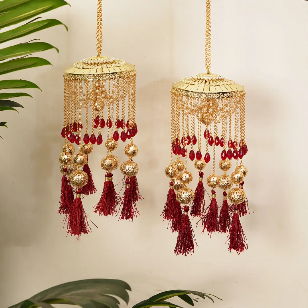 Chandelier Kaleera with Tassels - Set Of 2 Pieces