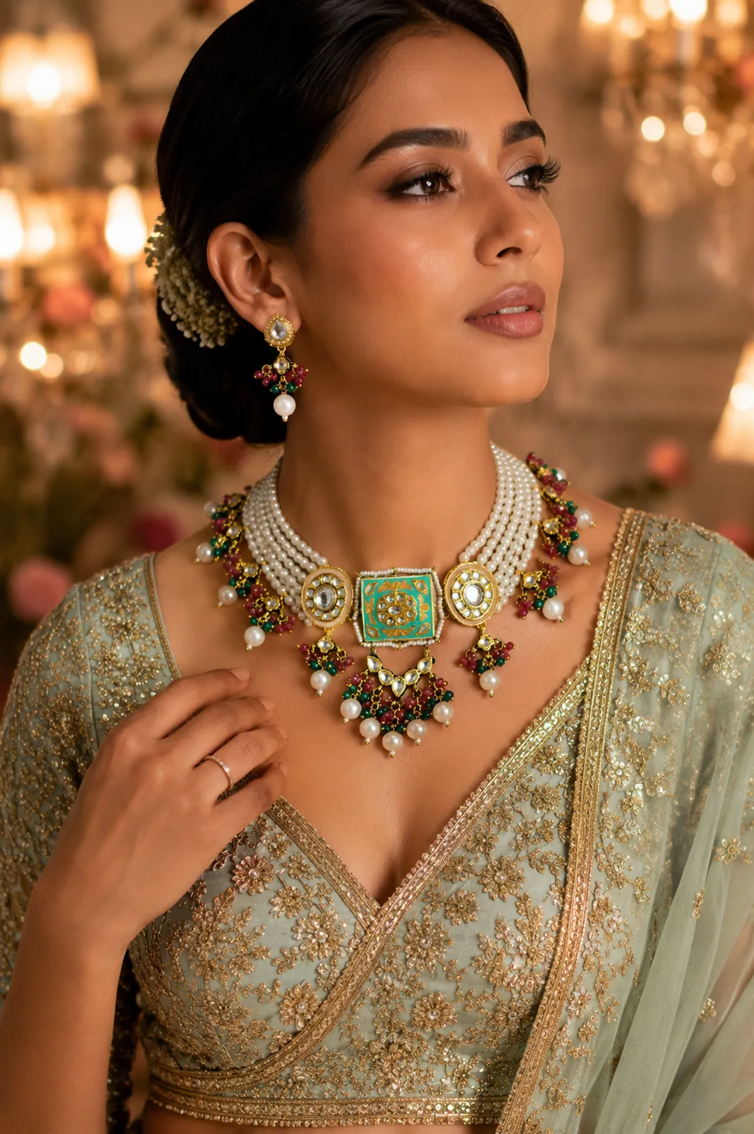 Noor-E-Asmaan Necklace Set
