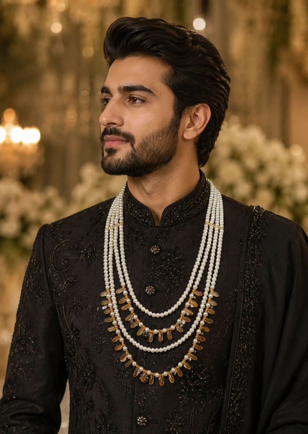 Regal Groom Pearl Kantha