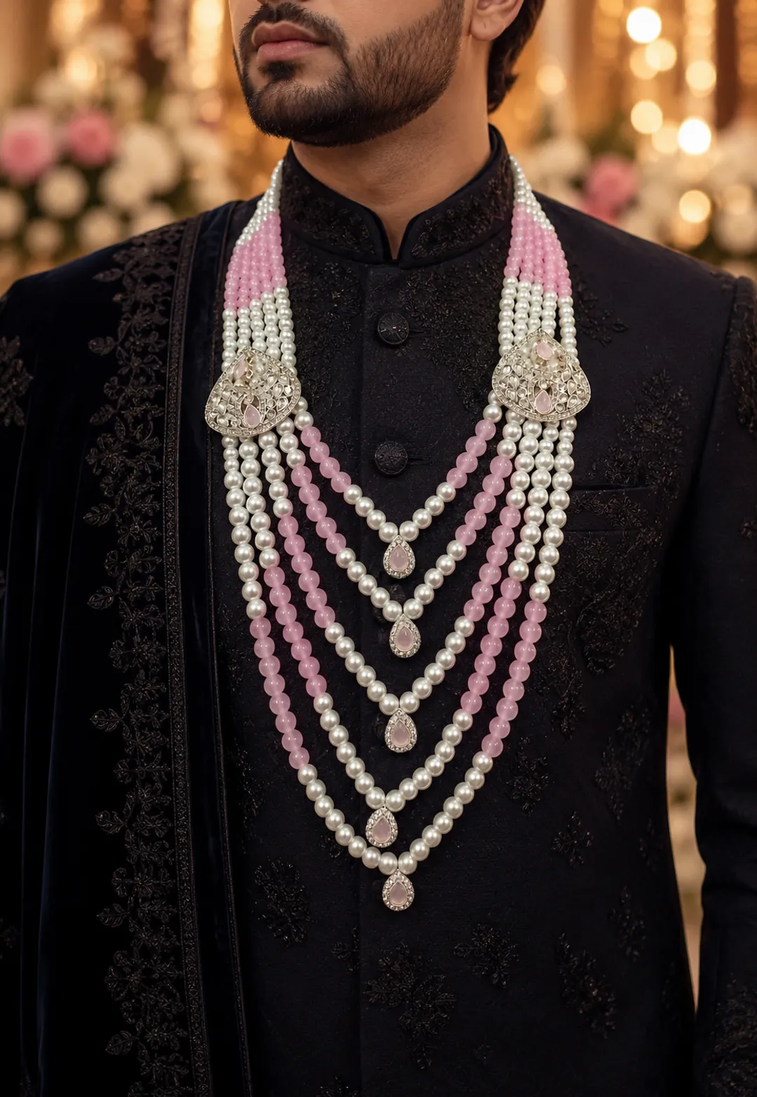 Majestic Pink Pearl Necklace