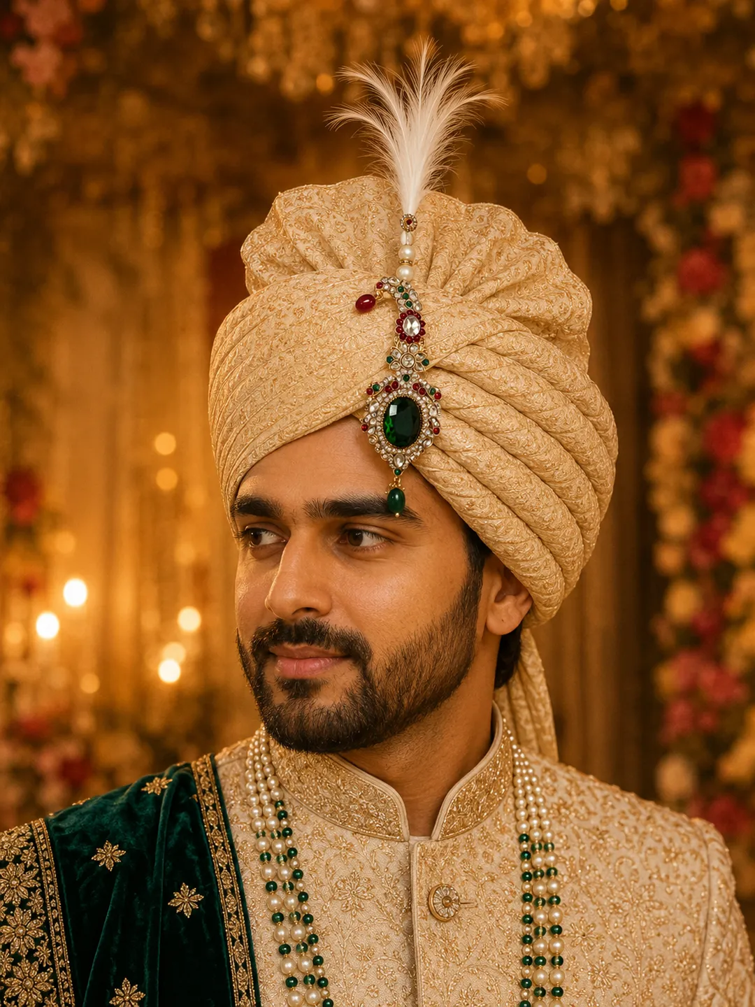 Kundan Stone Sarpech