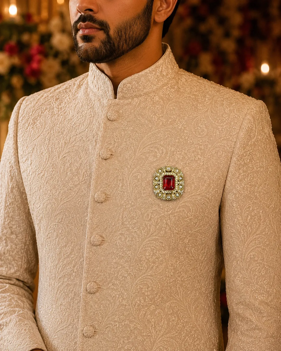 Noor Kundan Brooch