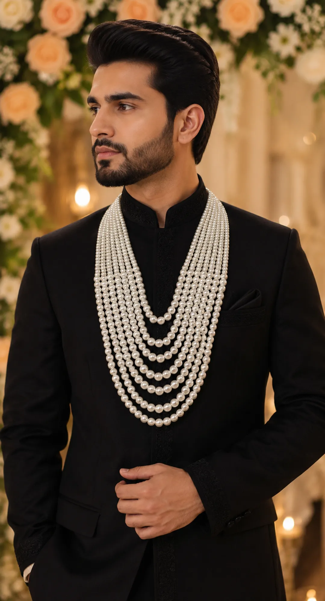 Royal Emerald White Mala