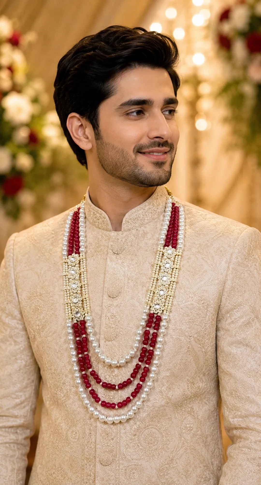 Groom's Pearl Pink Mala