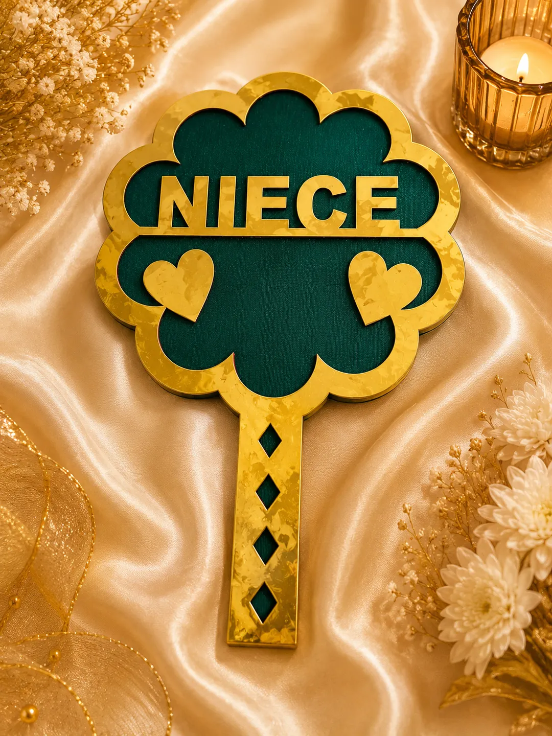 Niece Heart Bloom Celebration Plaque