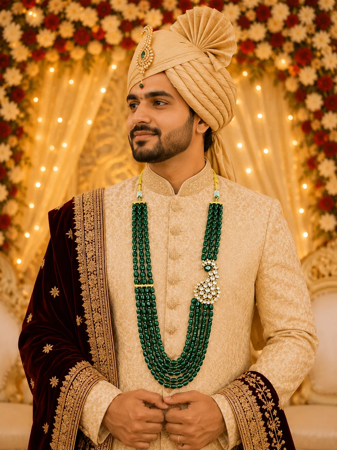 Shahi Emerald Groom Haar