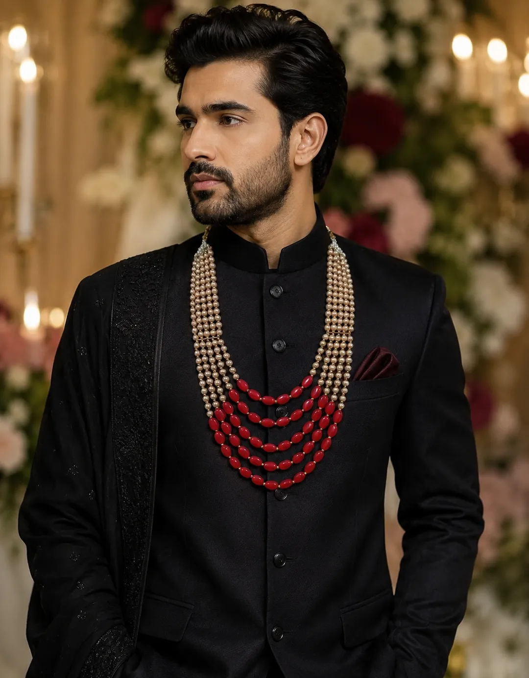 Luxury Red Pearl Necklace