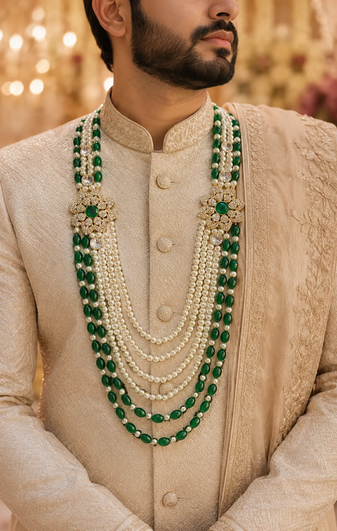 Regal Green Bead Mala