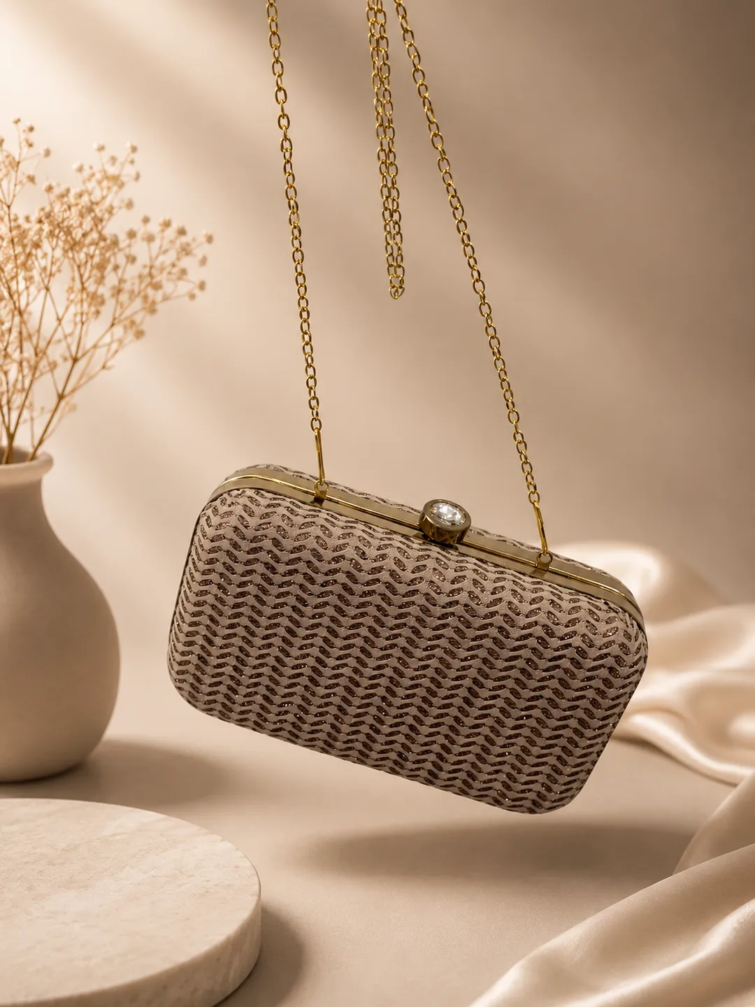 Dazzling Ivory Clutch