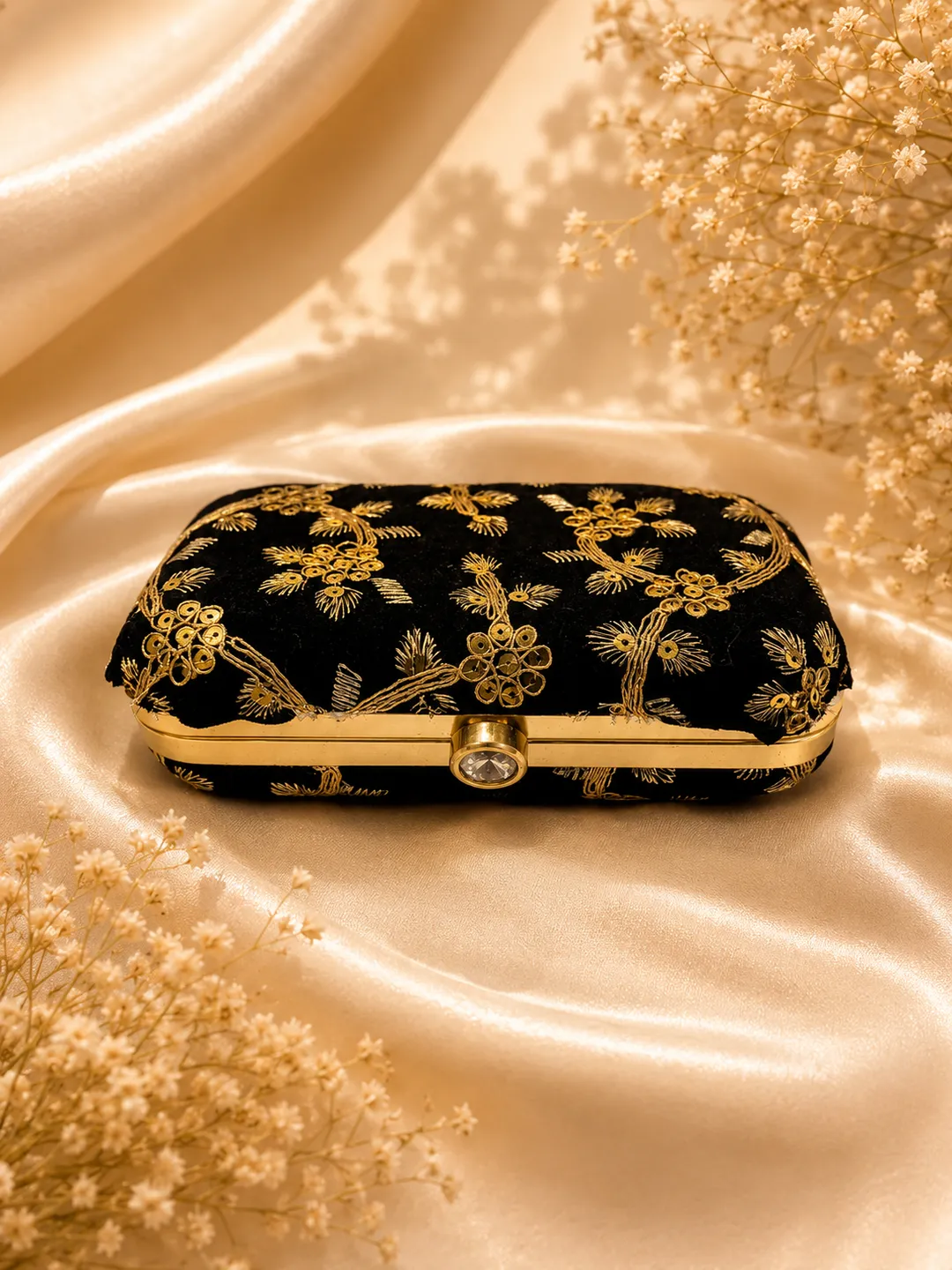 Ruby Crystal Clutch