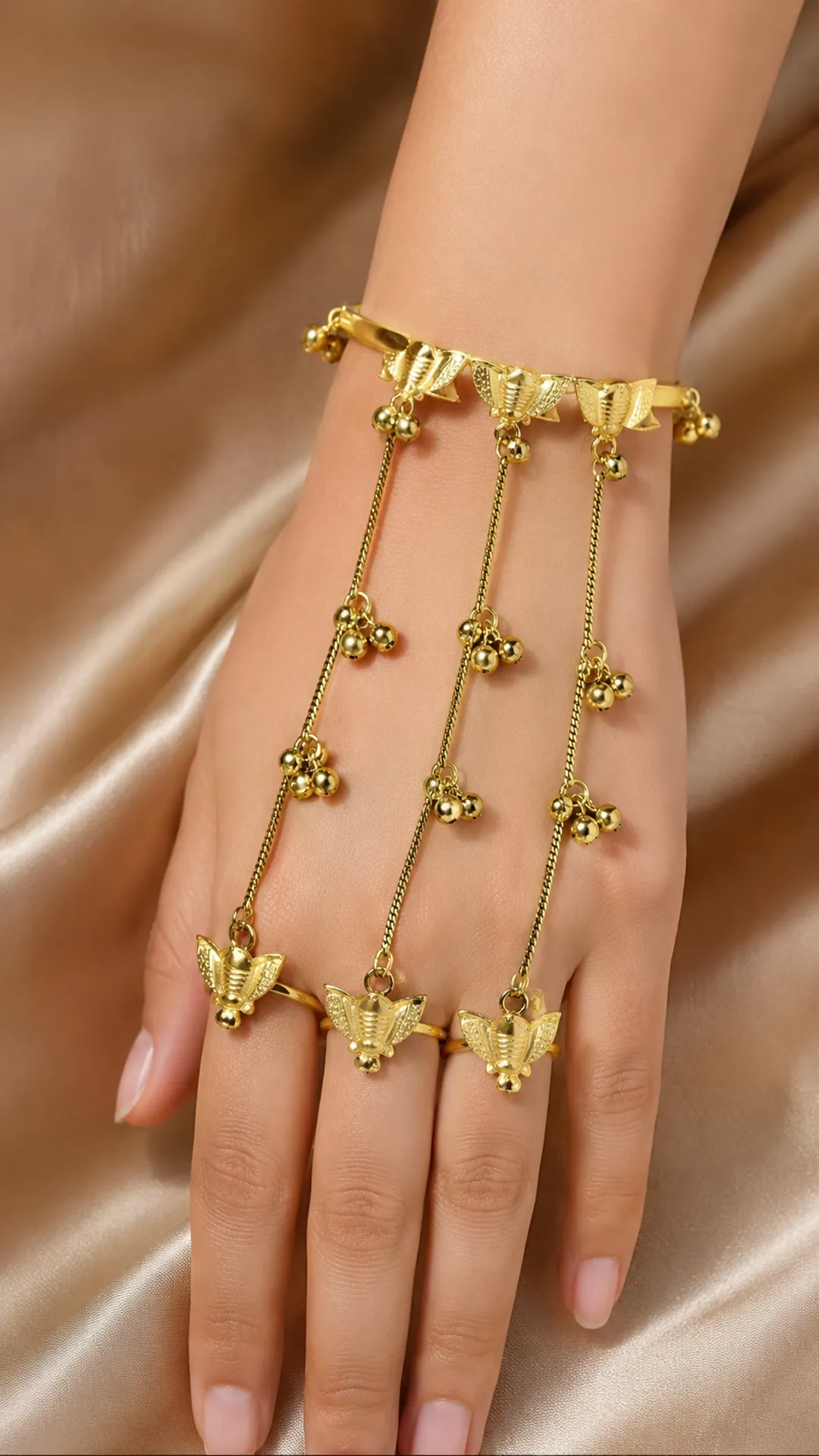 Bridal Ghungroo Hand Harness (Single Pics)