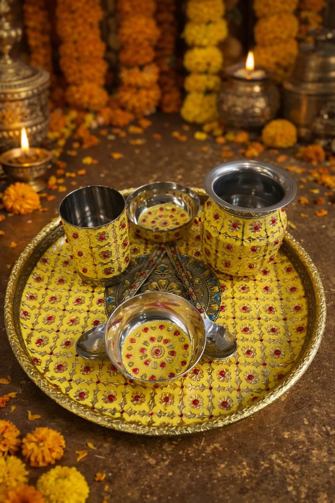 Designer Karwachauth Thali Set