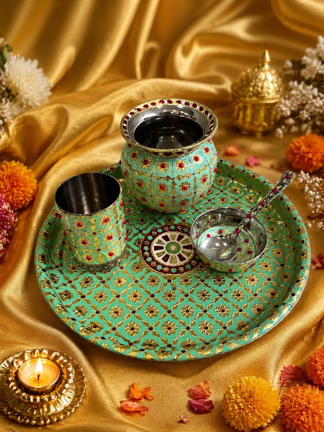 Festive Bloom Karwa Set